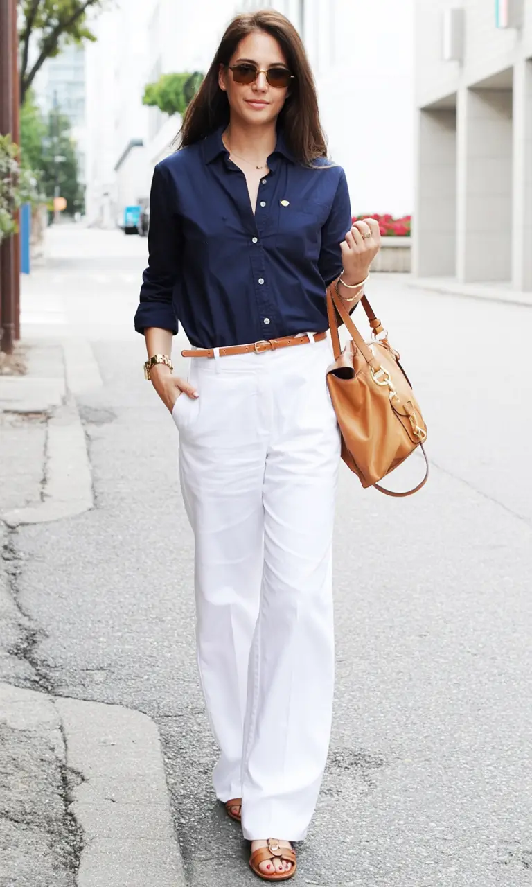 sophisticated spring fashion outfits 2026-Classic Contrast Spring Edition