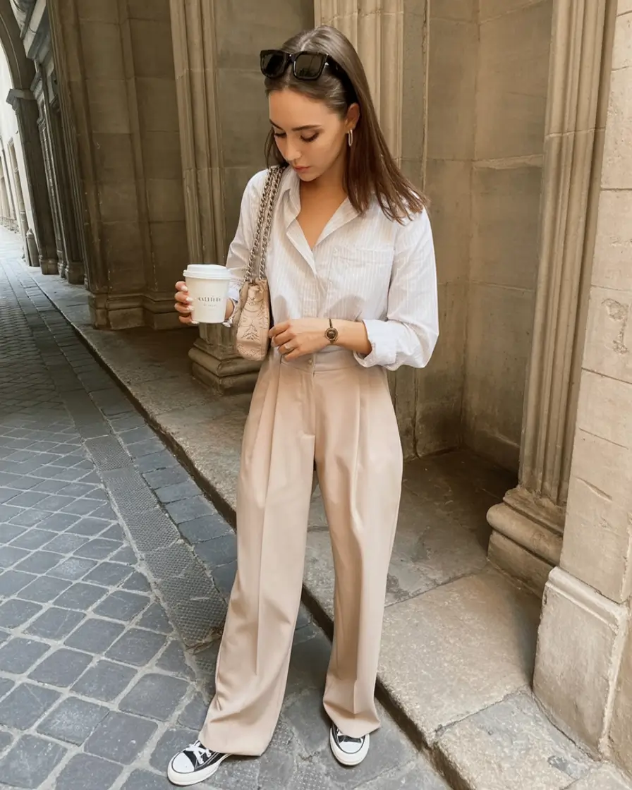 sophisticated spring fashion outfits 2026-Soft Power The Elevated Coffee Run Look
