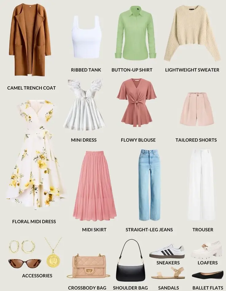 spring fashion capsule wardrobe 2026 Fresh Florals and Soft Textures
