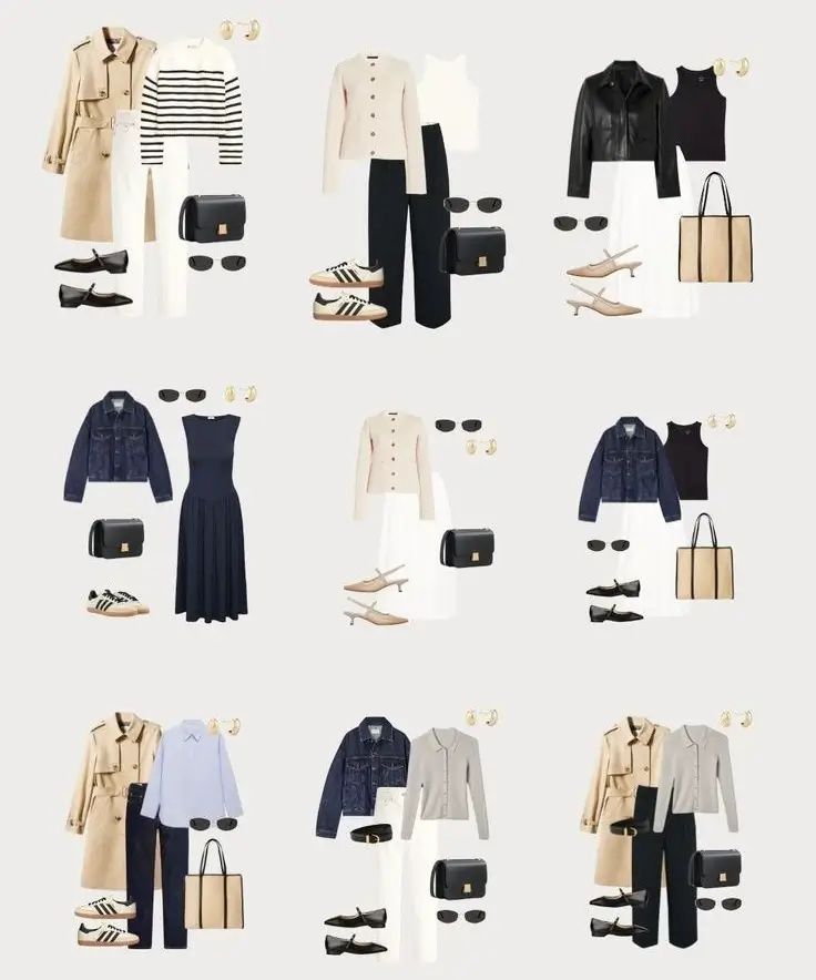 spring fashion capsule wardrobe 2026 Mini Looks, Major Repeatability