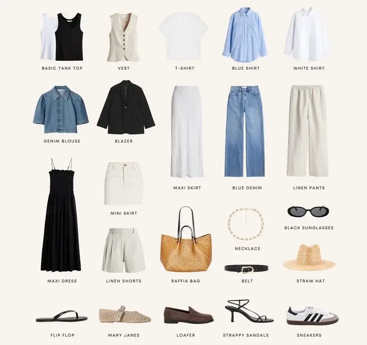 spring fashion capsule wardrobe 2026 Light Layers, Breezy Shapes, Timeless Silhouettes