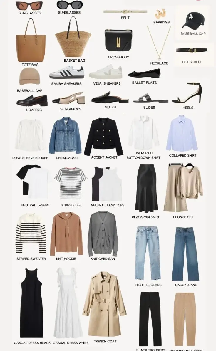 spring fashion capsule wardrobe 2026 Relaxed, Refined, and Everything in Between