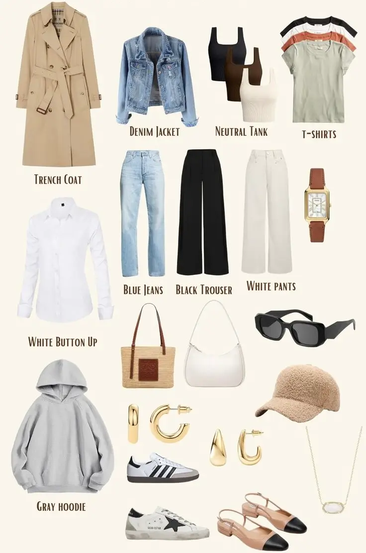 spring fashion capsule wardrobe 2026 Modern Essentials With Personality
