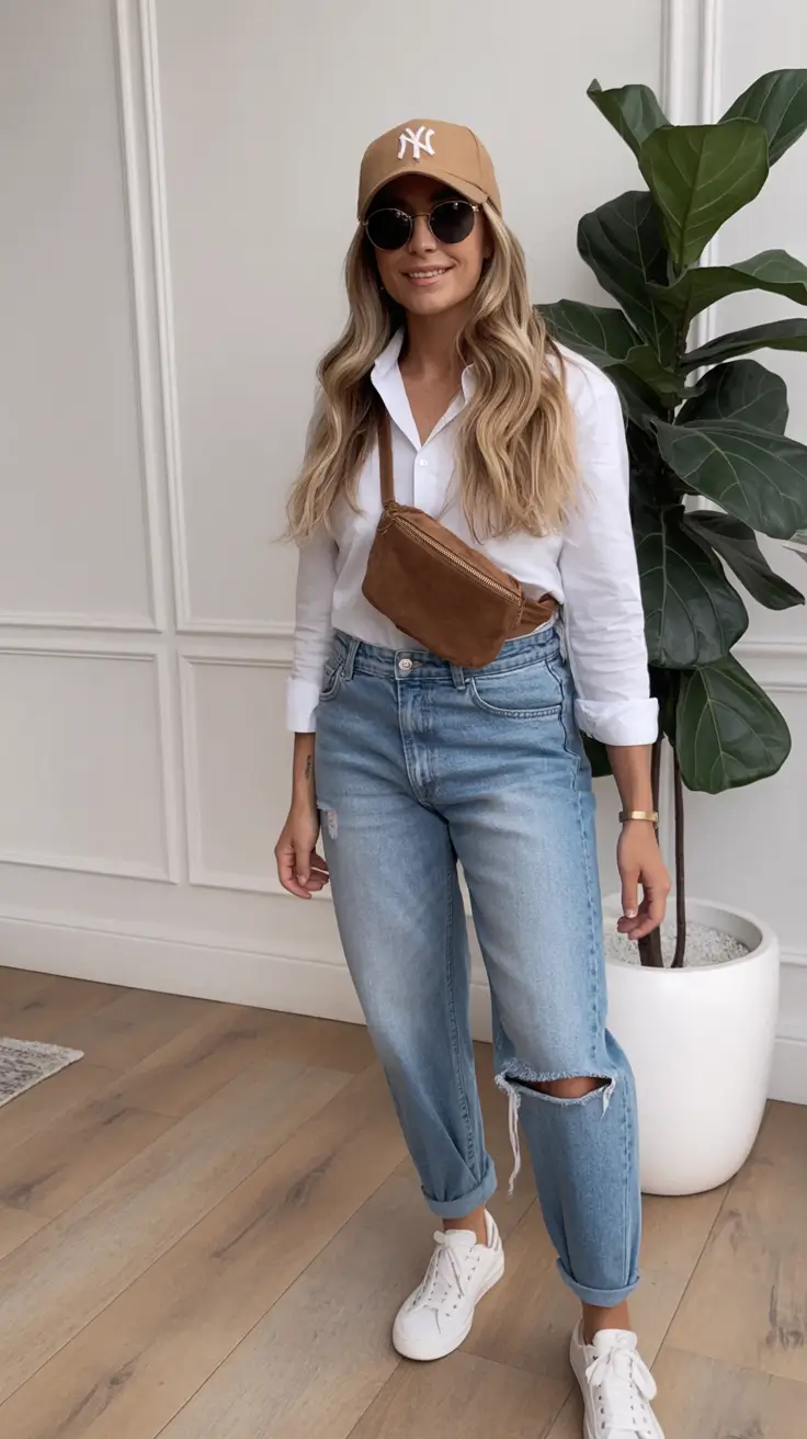 spring outfit inspiration sneakers 2026 Sporty Cool with Tomboy Charm