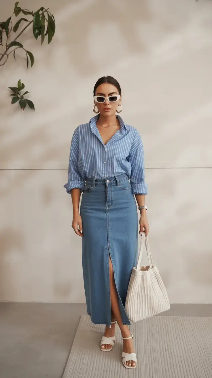 spring outfits 2026 Denim-on-Denim Done the 2026 Way