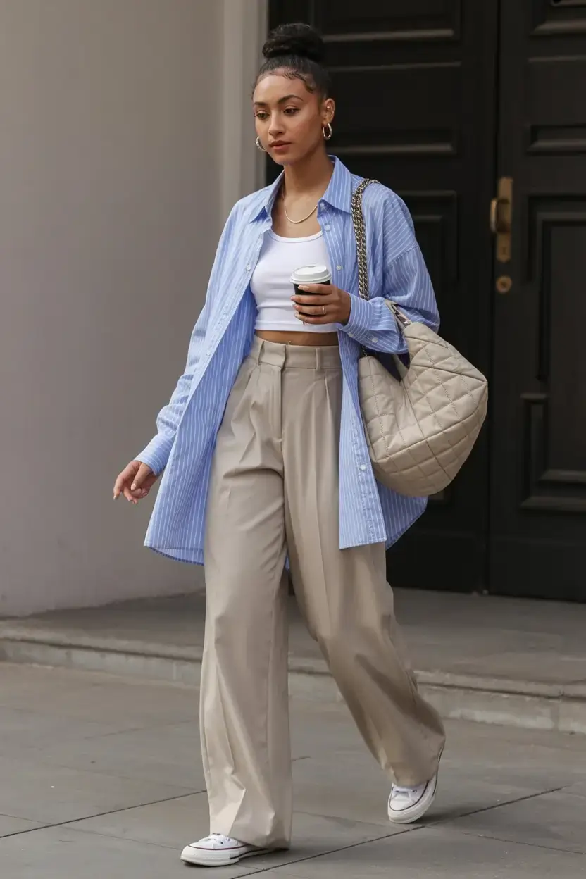 spring outfits 2026 The Oversized Shirt, Reinvented