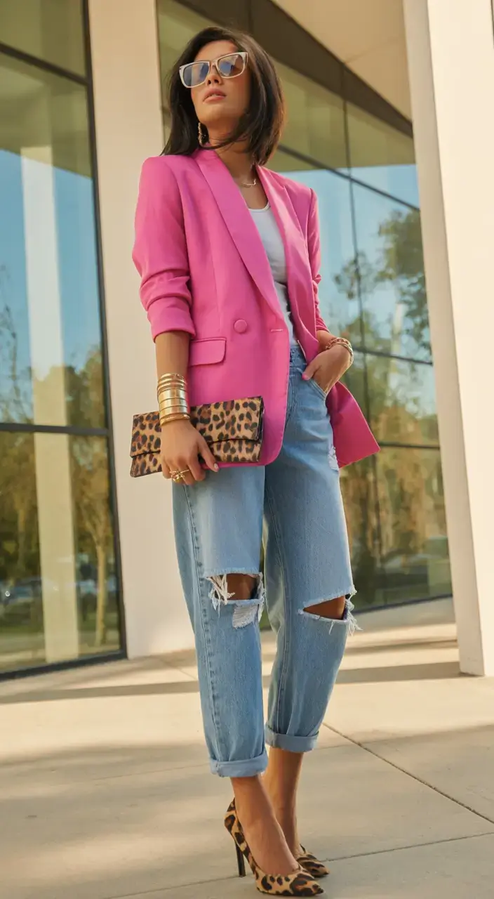 spring outfits 2026 Hot Pink Power Play