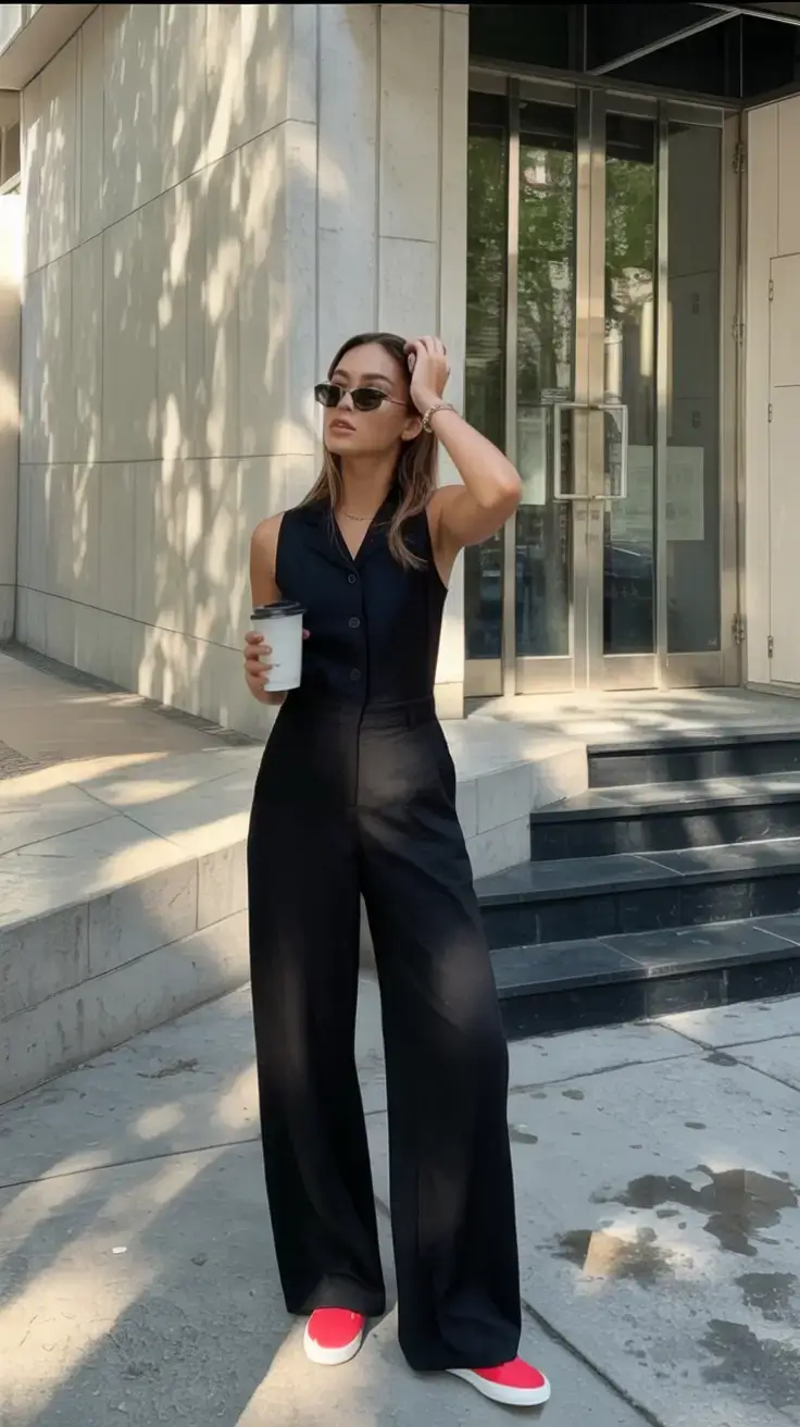 spring outfits 2026 All Black, But Make It Casual