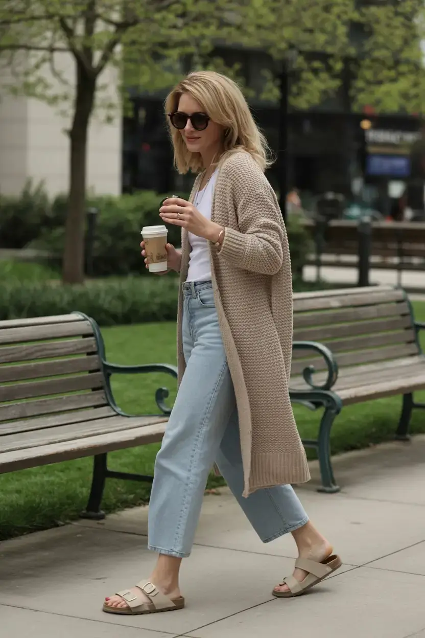 spring outfits 2026 Cozy Chic on the Go