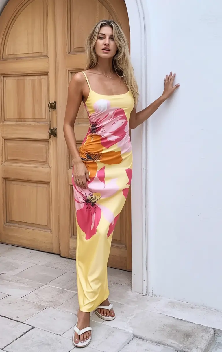 stylish spring miami outfits for 2026 Lemon Sorbet & Giant Florals