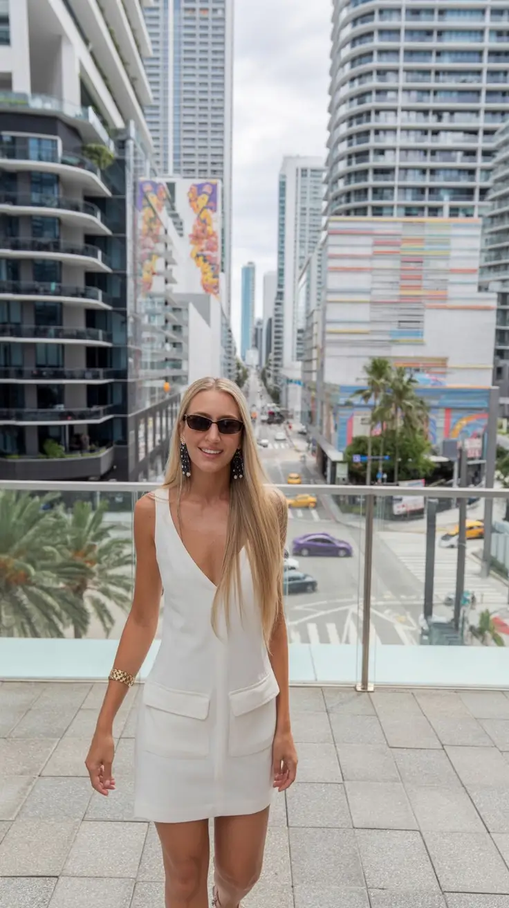 stylish spring miami outfits for 2026 Minimalist Power Moves in White