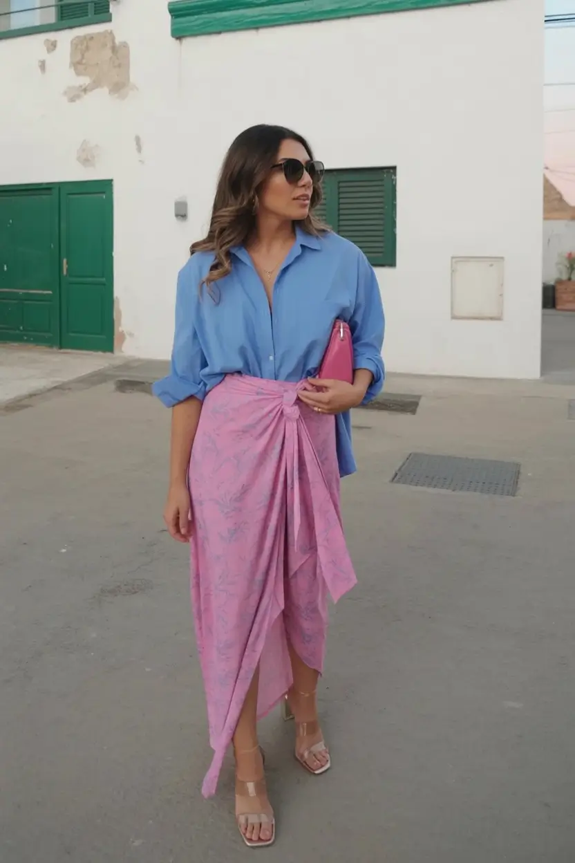 stylish spring miami outfits for 2026 Color Clash Done Right