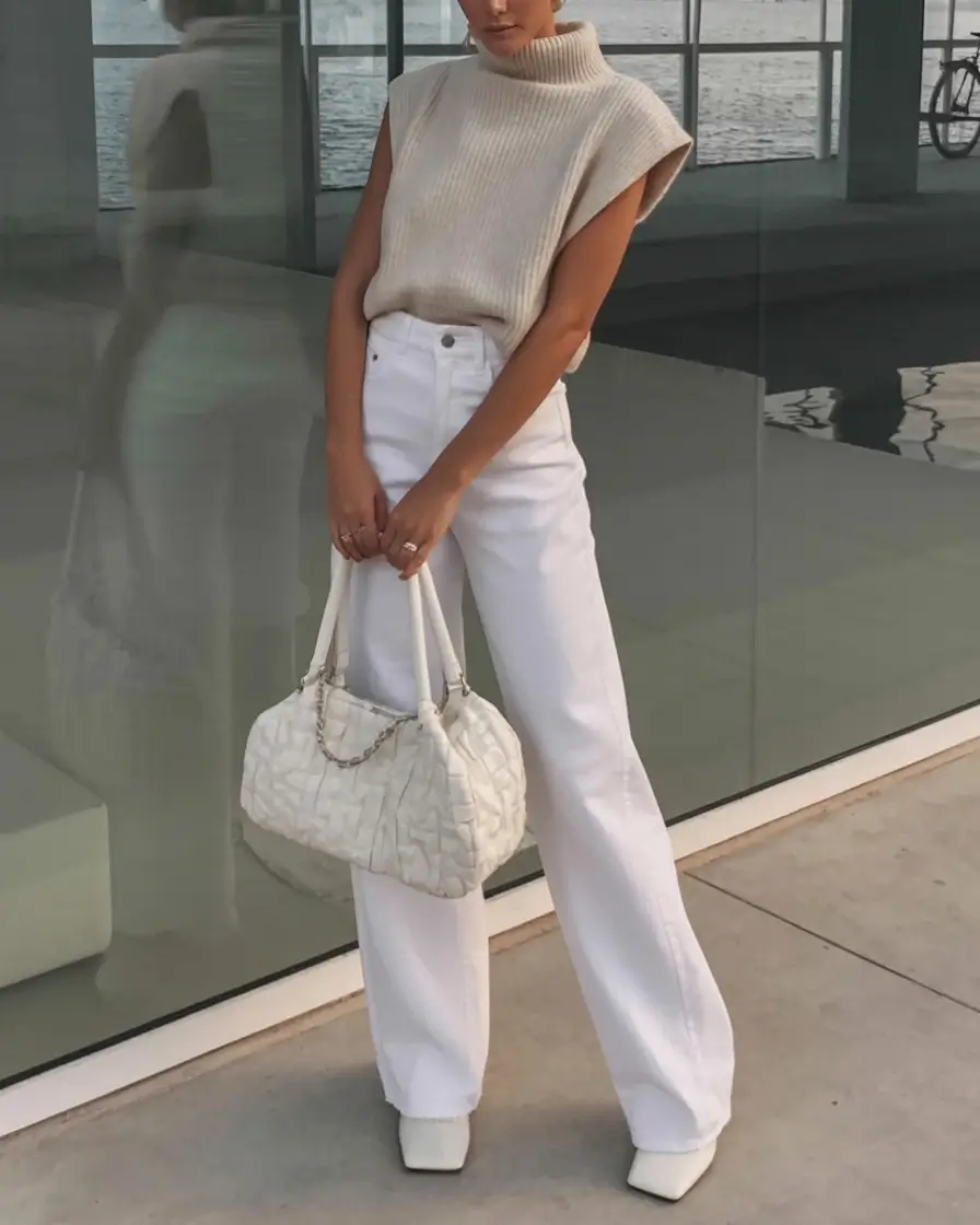 trendy spring style ideas 2026+Winter Whites Go Spring Soft