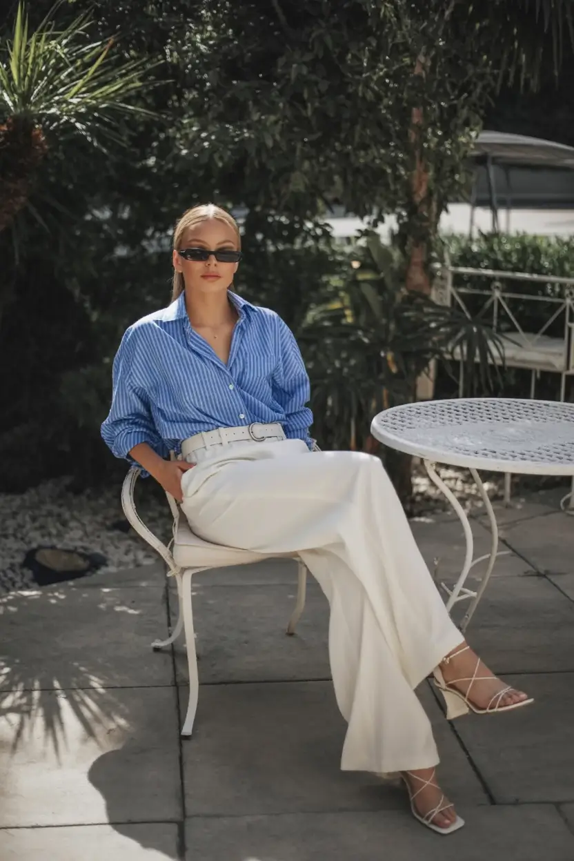 trendy spring style ideas 2026+Crisp Blue and White: Quiet Luxury's Spring Refresh