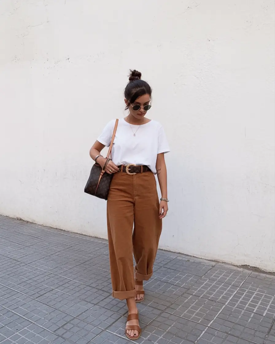 trendy spring style ideas 2026+Cinnamon Tones & Effortless Minimalism