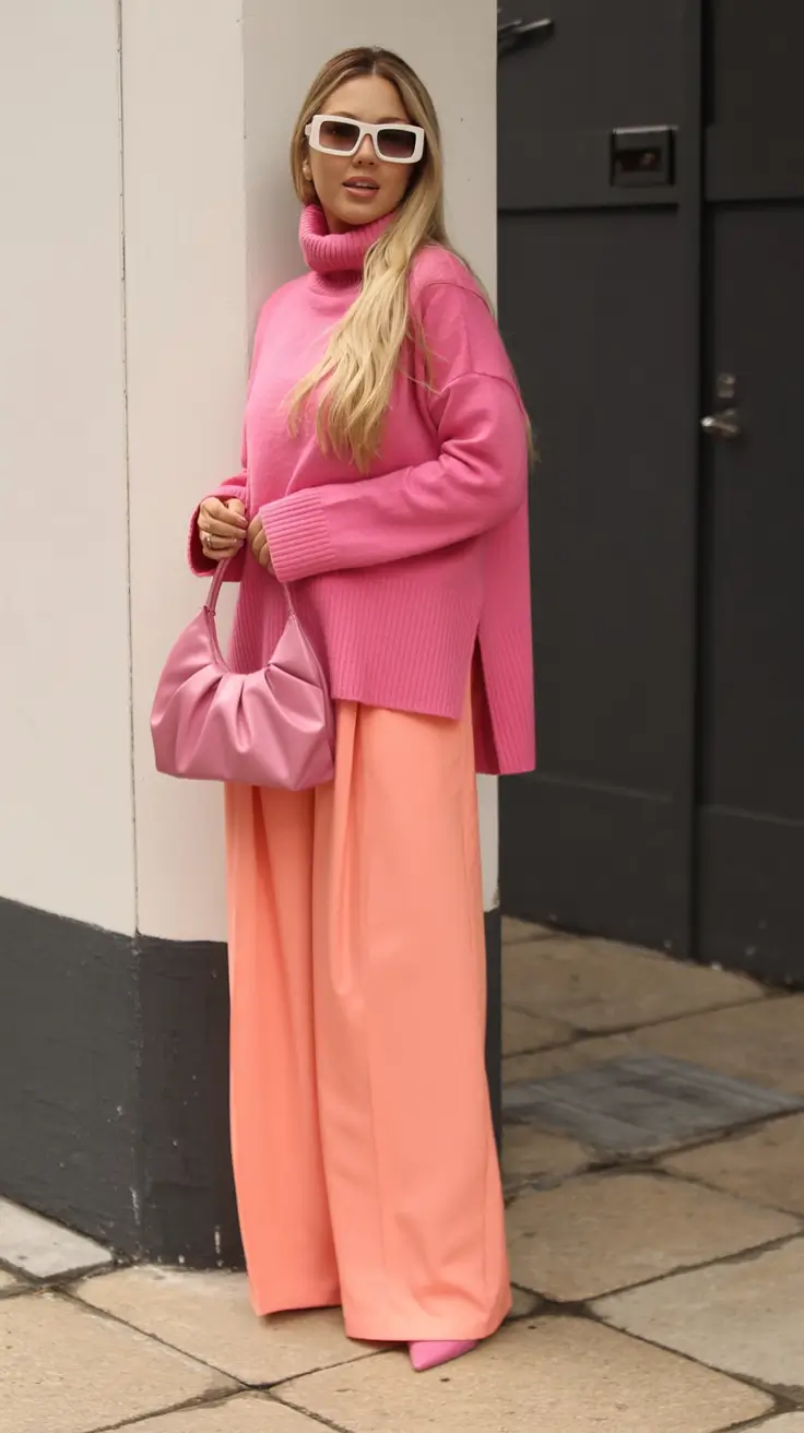 vibrant spring outfits for women over 30 2026+Punchy Color Blocking for Transitional Days