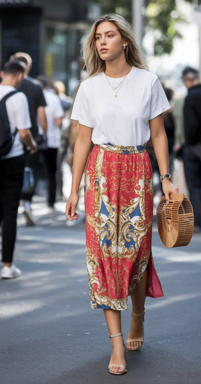 vibrant spring outfits for women over 30 2026+The Elevated T-Shirt Formula