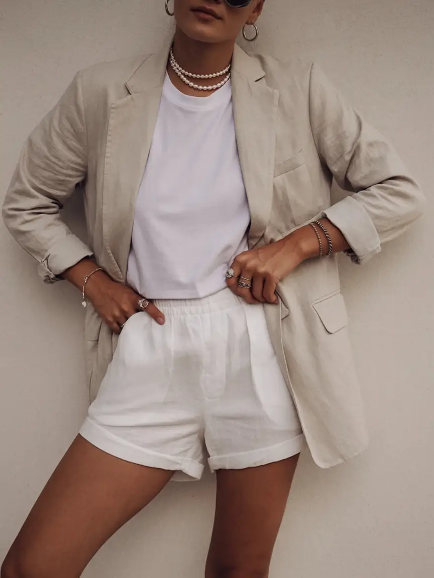 workwear spring blazer outfits 2026 Minimalist Summer Tailoring