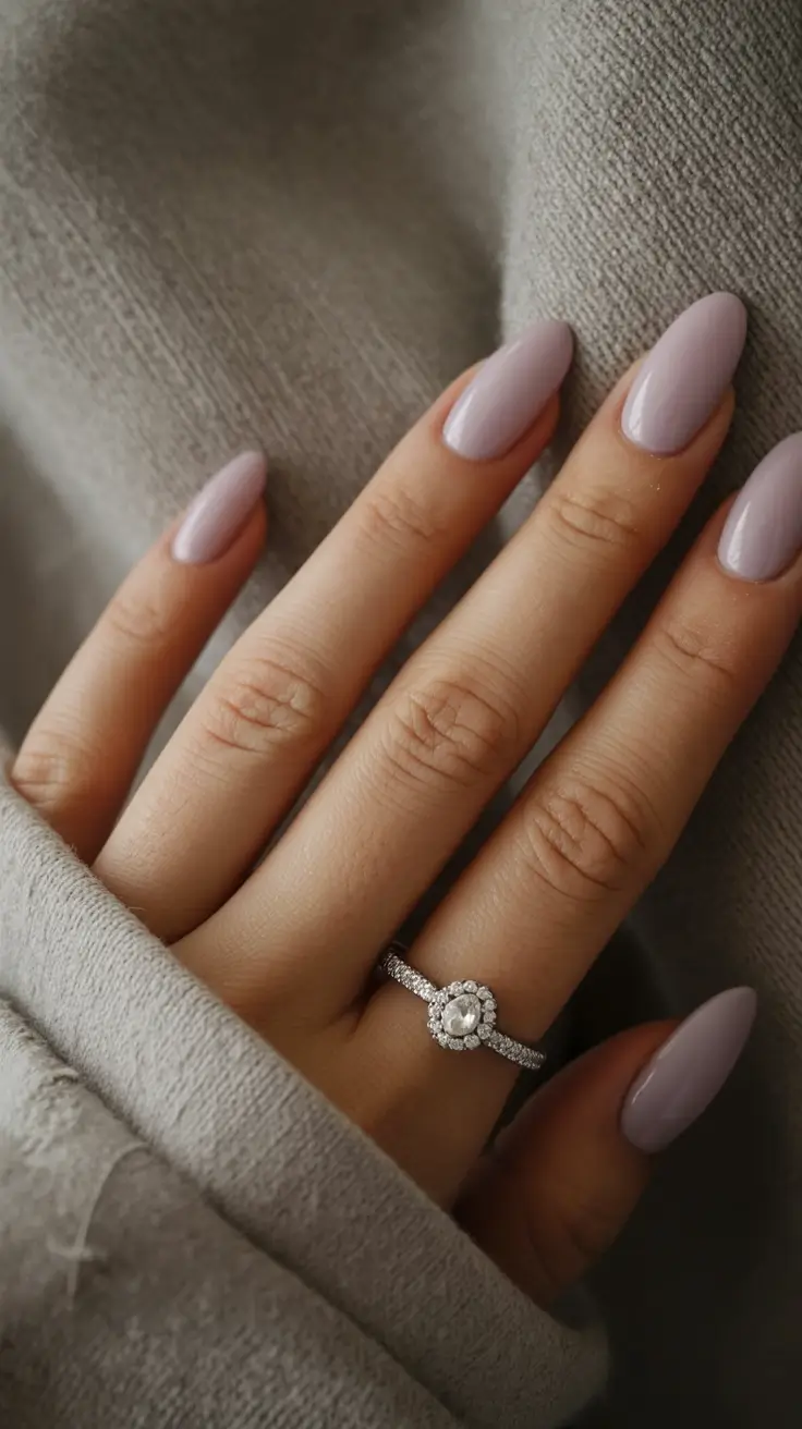 acrylic spring nails trends 2026 Cool-Toned Mauve for a Soft, Cozy Spring Aesthetic