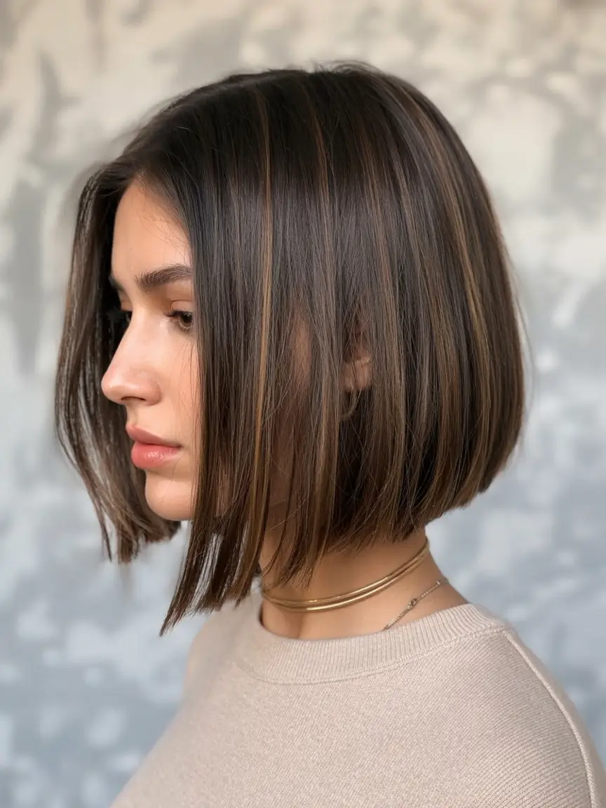 angled spring bob haircut ideas 2026 Classic-Sable-Bob-with-Subtle-Micro-Highlights