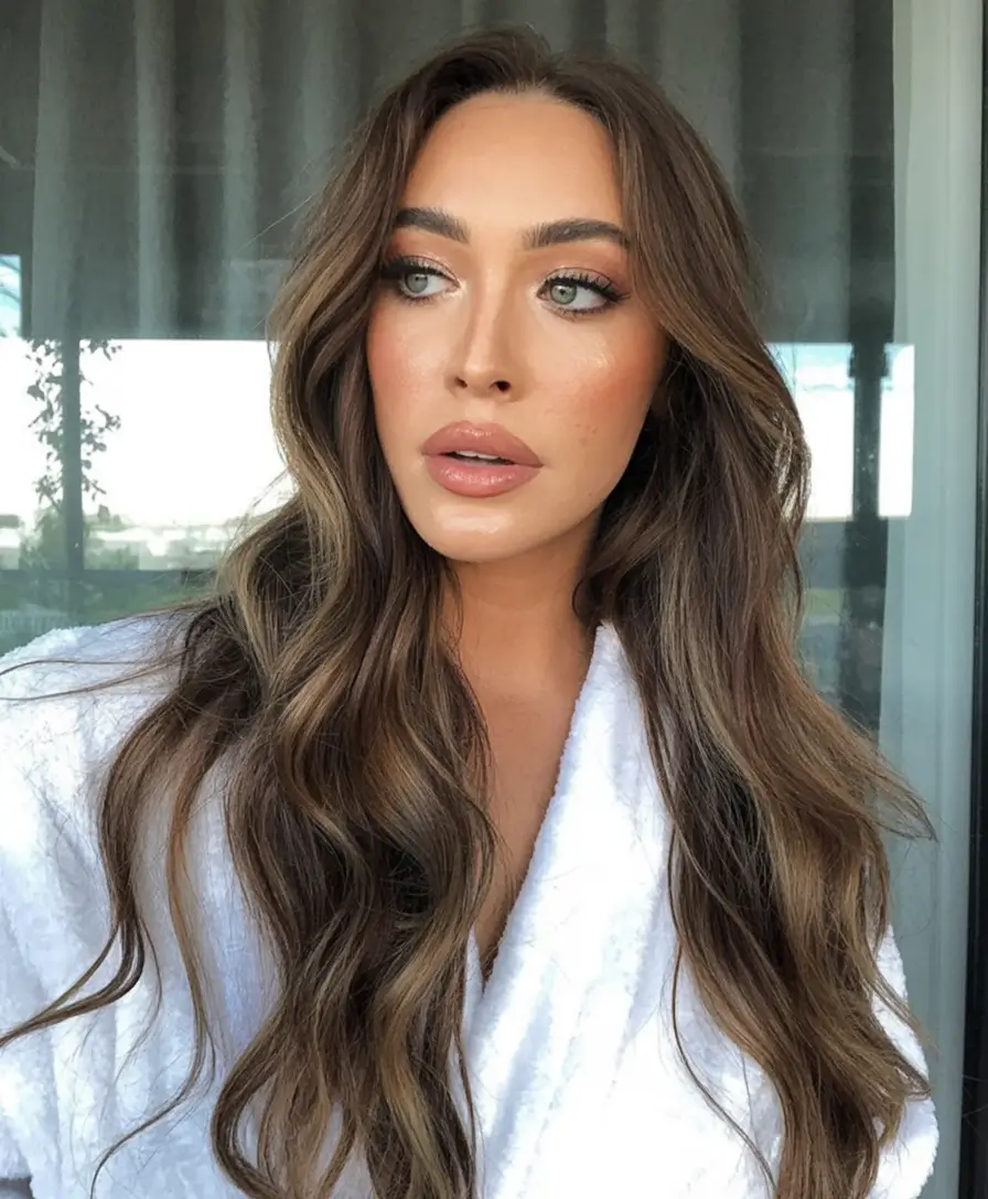 best light skin spring hair color 2026+Hazelnut Melt with Lived-In Luxe