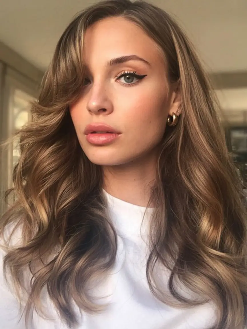 best light skin spring hair color 2026+Honey Glaze Layers with Warm Lift