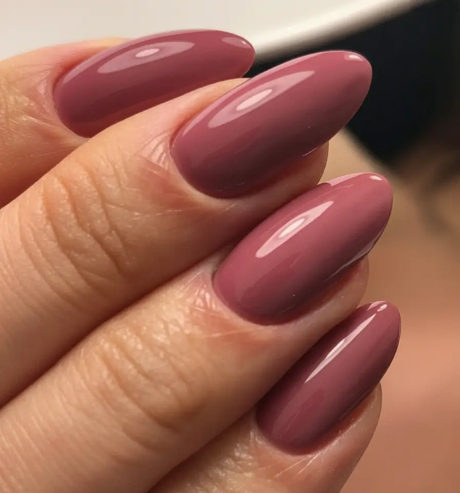 best pretty spring nails style 2026 Mauve Petal Satin