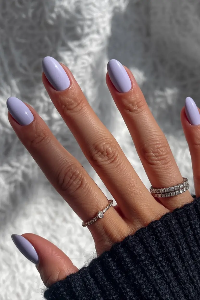 best pretty spring nails style 2026 Lavender Breeze Minimalism