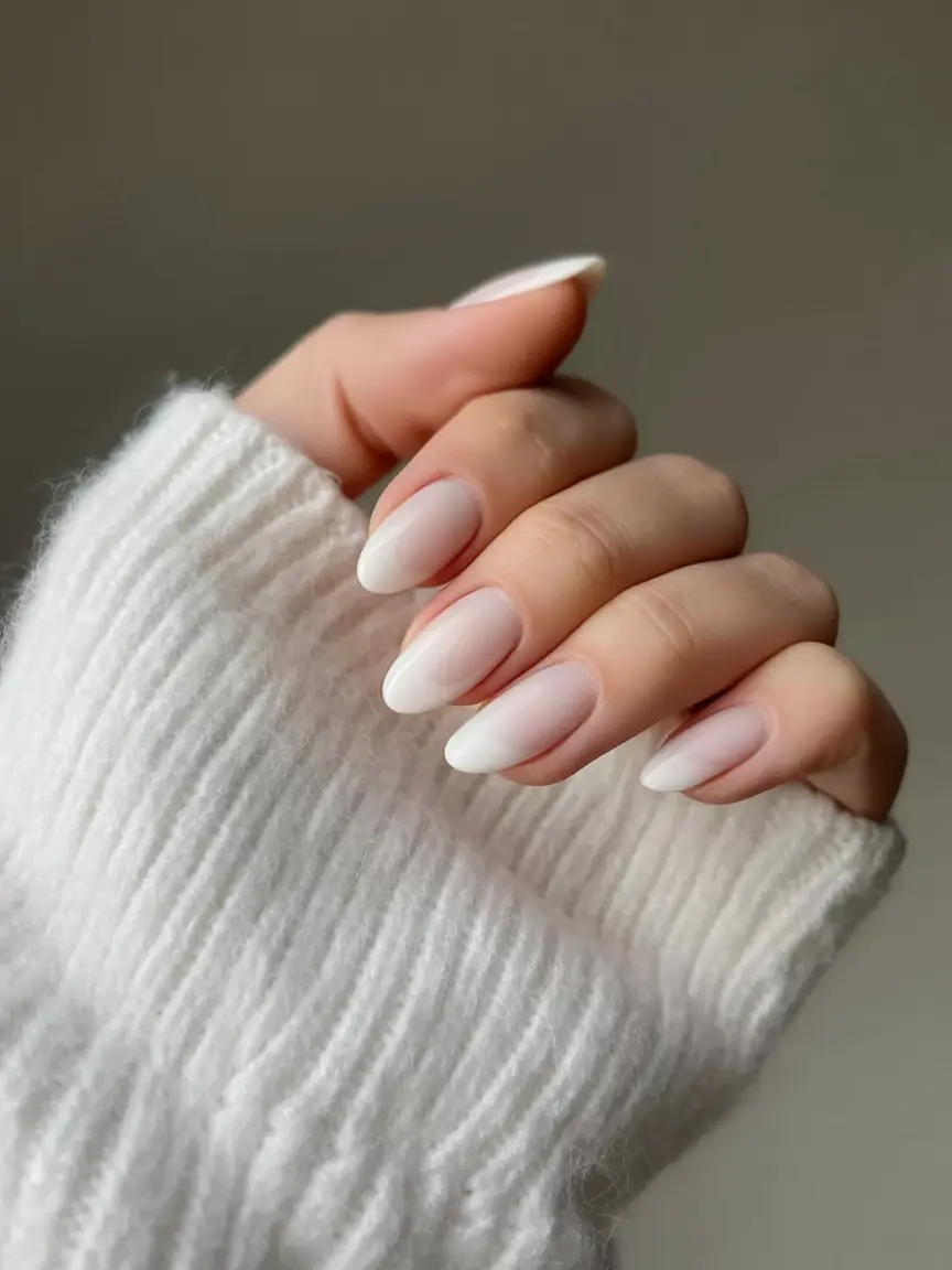 best pretty spring nails style 2026 White Blossom Fade