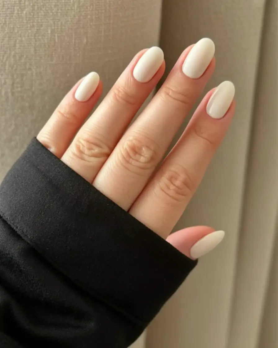 best pretty spring nails style 2026 Soft Vanilla Matte