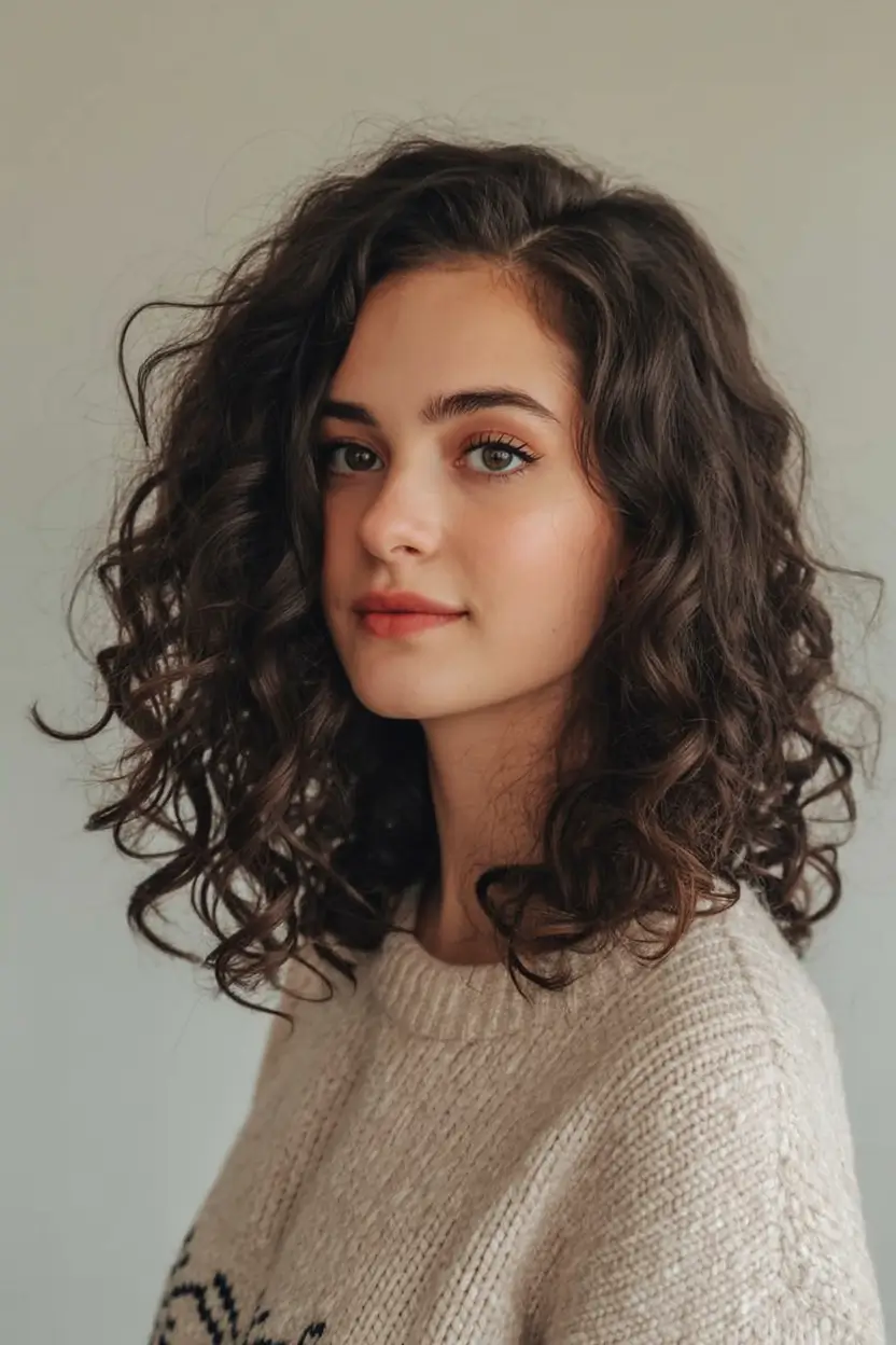 bold spring brown hair color for 2026+Polished Curled Bob with Buttery Swirl Ends