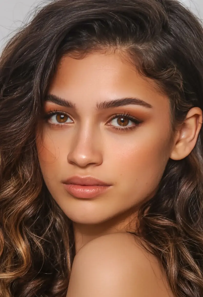 bold spring hair color for brown skin 2026 Sun-Touched Curly Bronze Melt with Warm Dimension