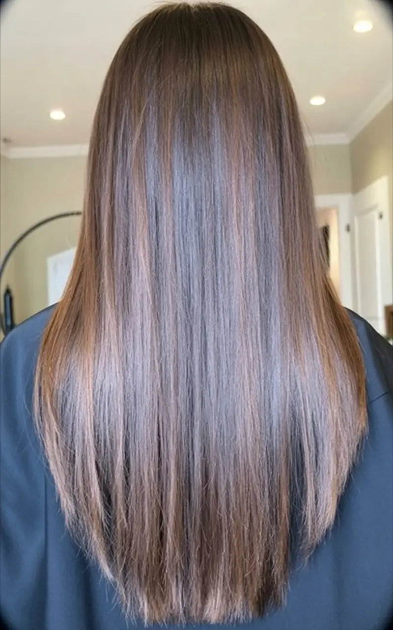 bold spring long haircut for 2026 Silky Walnut Lengths With a Clean Spring Edge