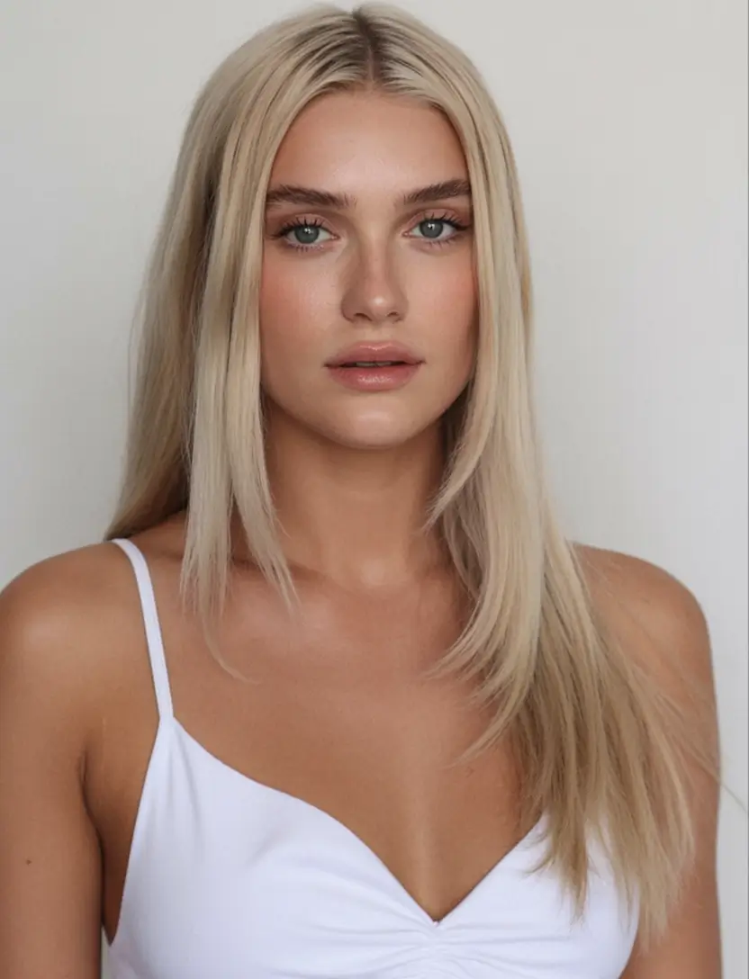 bold spring long haircut for 2026 Minimalist Blonde Layers with Clean, Straight Silhouettes