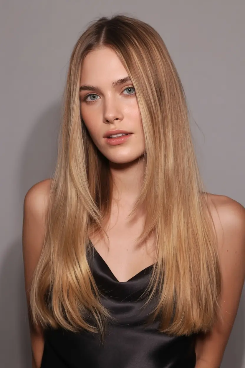 bold spring long haircut for 2026 Golden Veil Lengths With Sleek Spring Polish