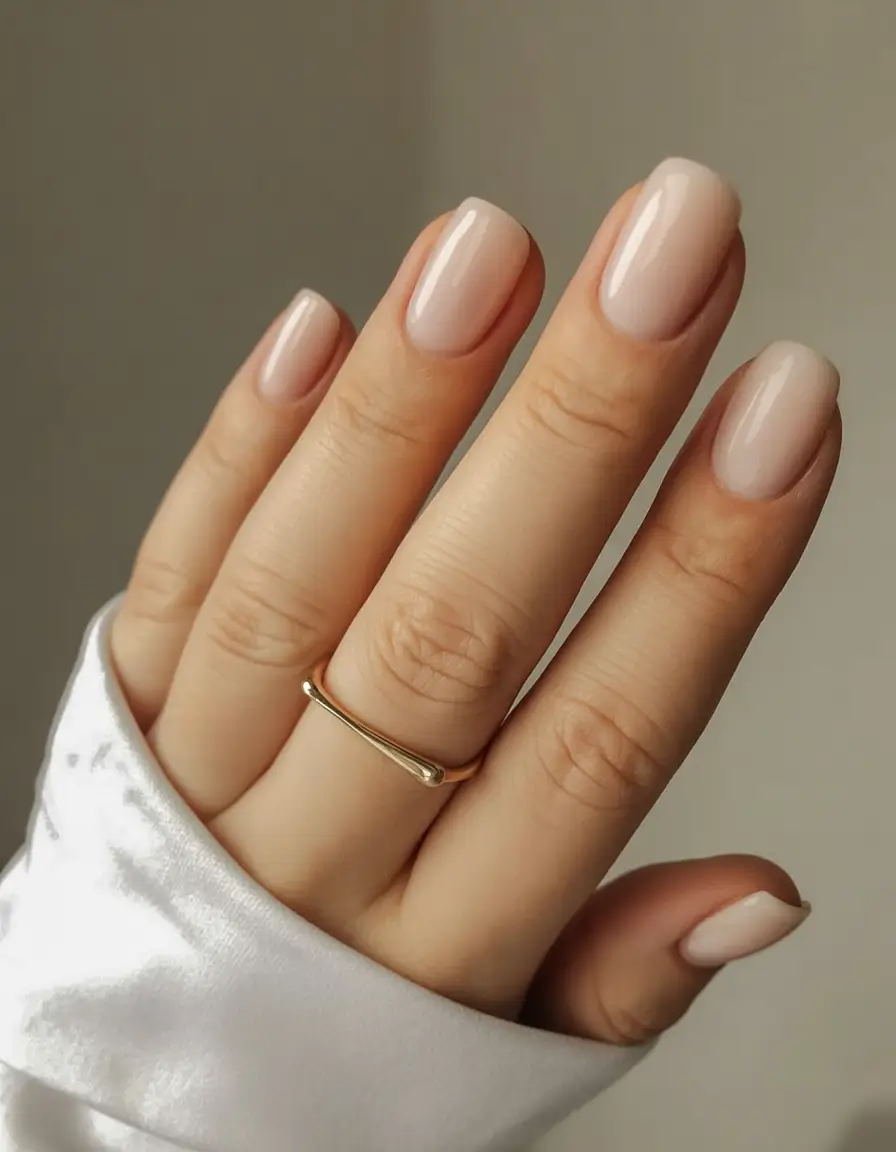 bold spring nails square 2026 Soft Beige Neutral