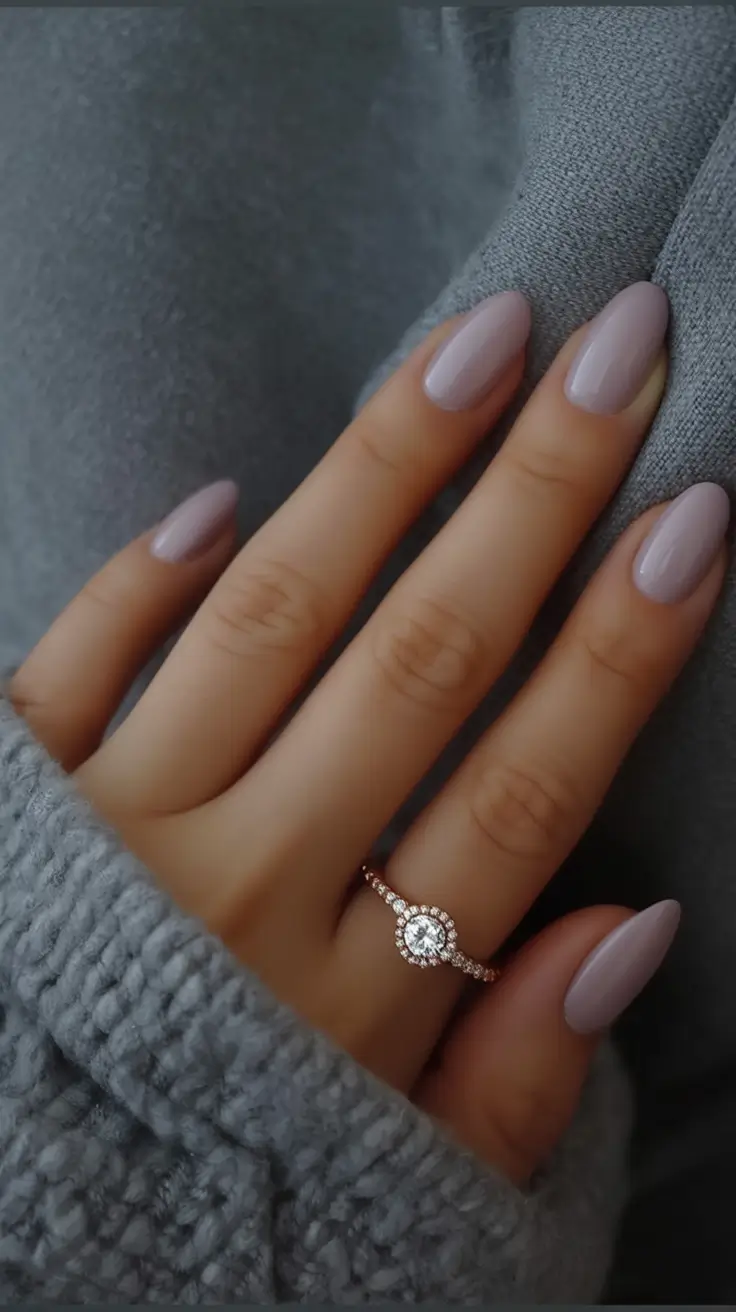 classy spring nails 2026 collection Mauve Silk Simplicity