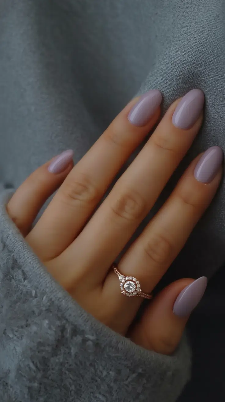 classy spring nails must have 2026 Lavender Smoke Elegance