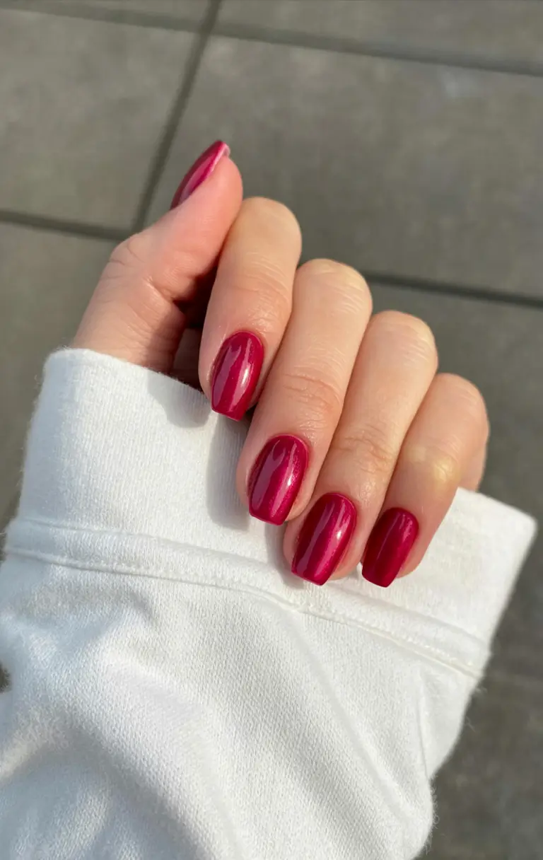 classy spring nails must have 2026 Crimson Kiss Pop