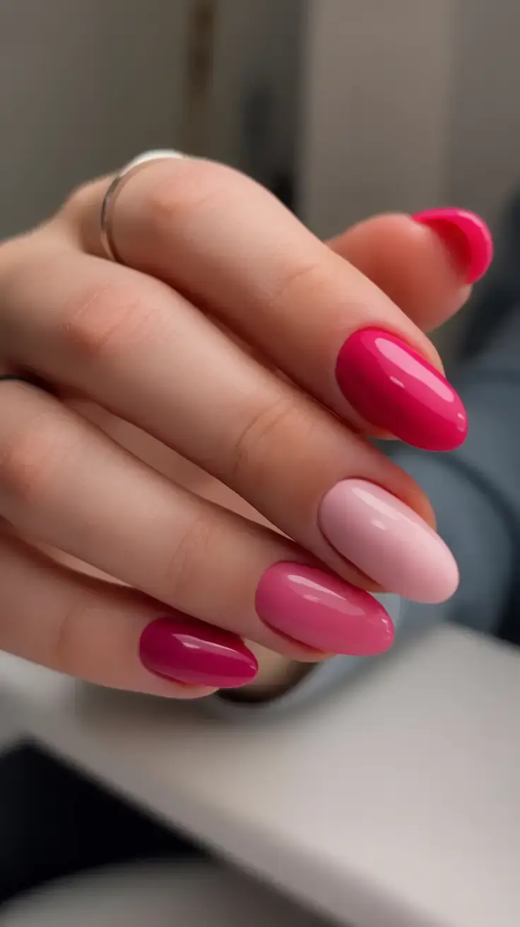 coolest fun spring nails 2026 Berry Cute Gradient