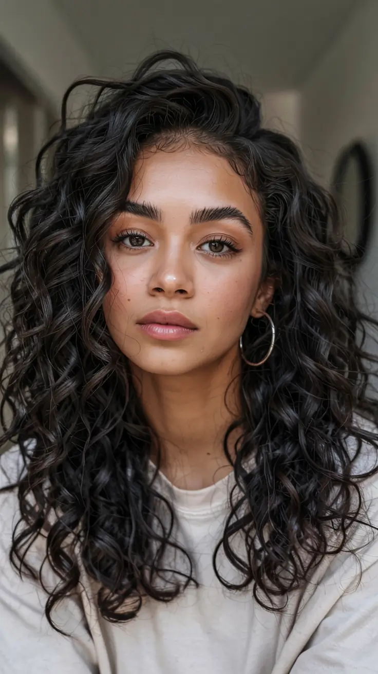 cute spring curly hairstyle ideas 2026 Natural Spring Layered Curls With Soft Volume