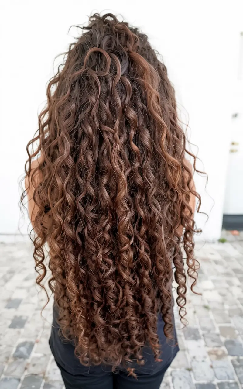 cute spring curly hairstyle ideas 2026 Ultra-Defined Long Spiral Curls