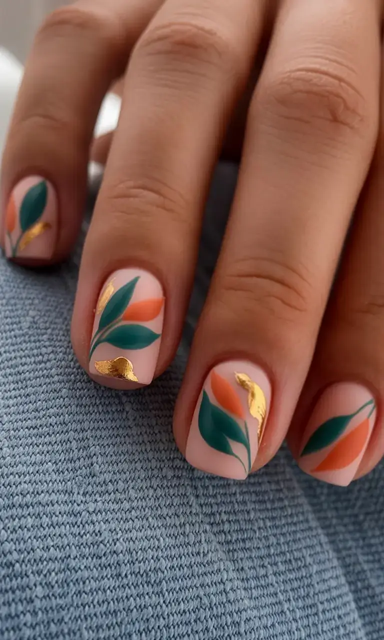 cute spring nails idea 2026+Tropical-Matte-Chic