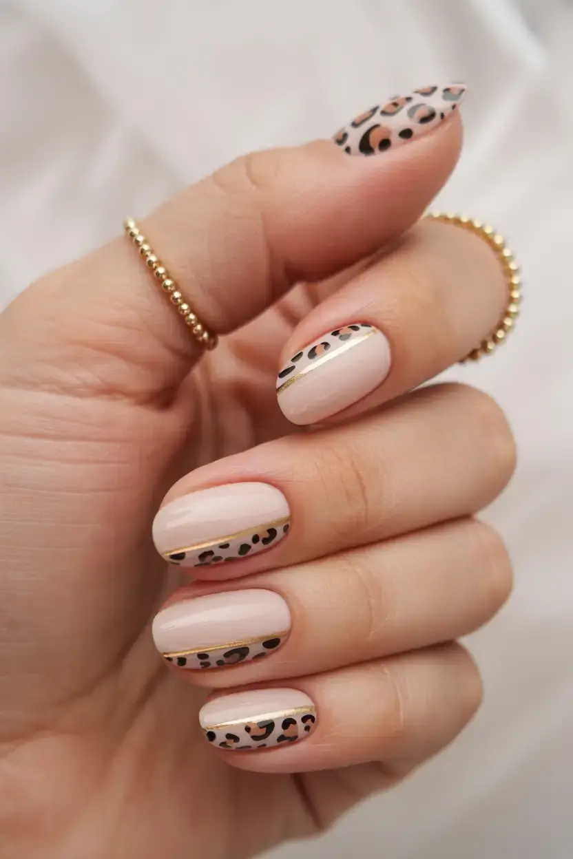 cute spring nails idea 2026+Leopard-Blush-Luxe