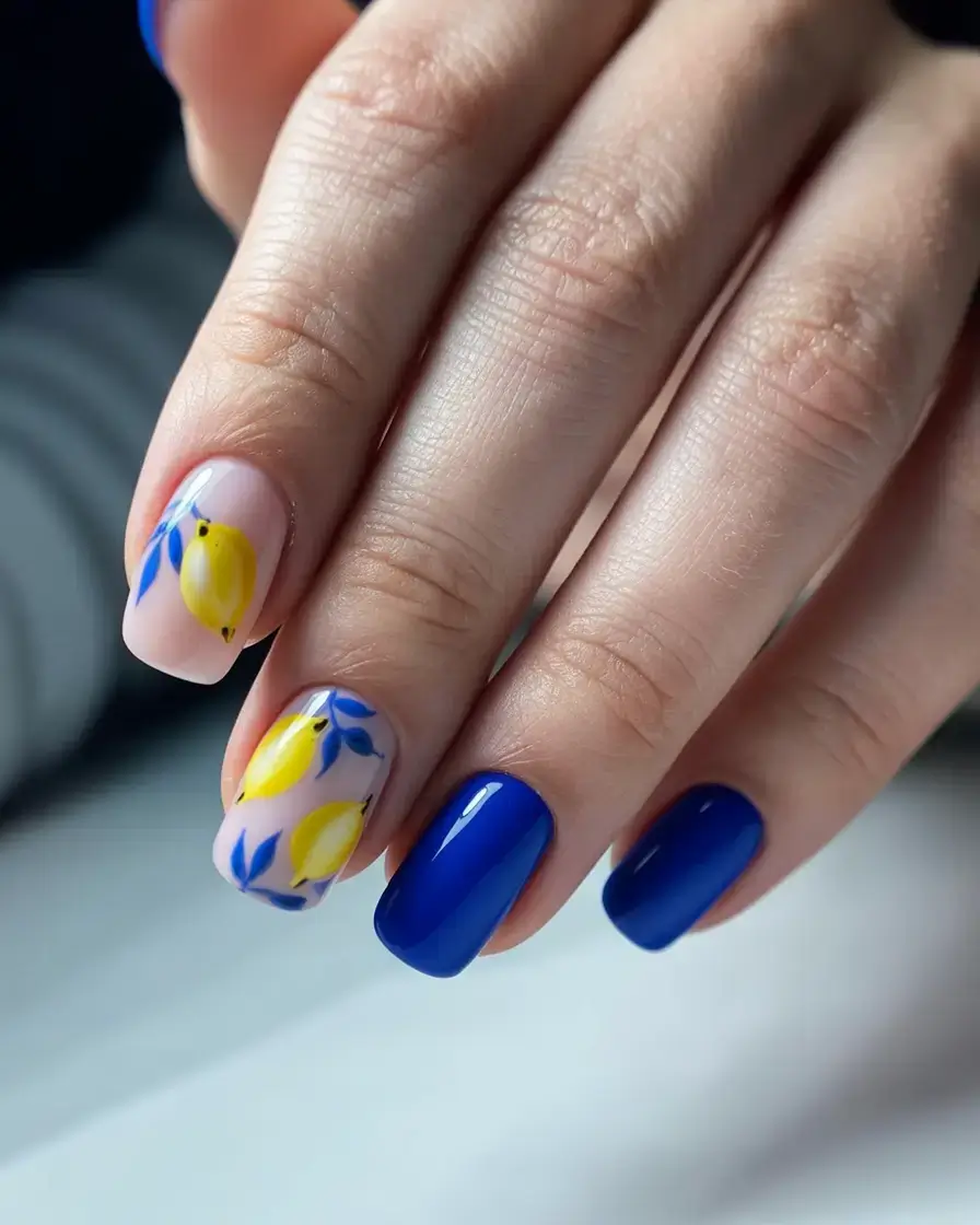 cute spring nails idea 2026+Sicilian-Lemon-Pop