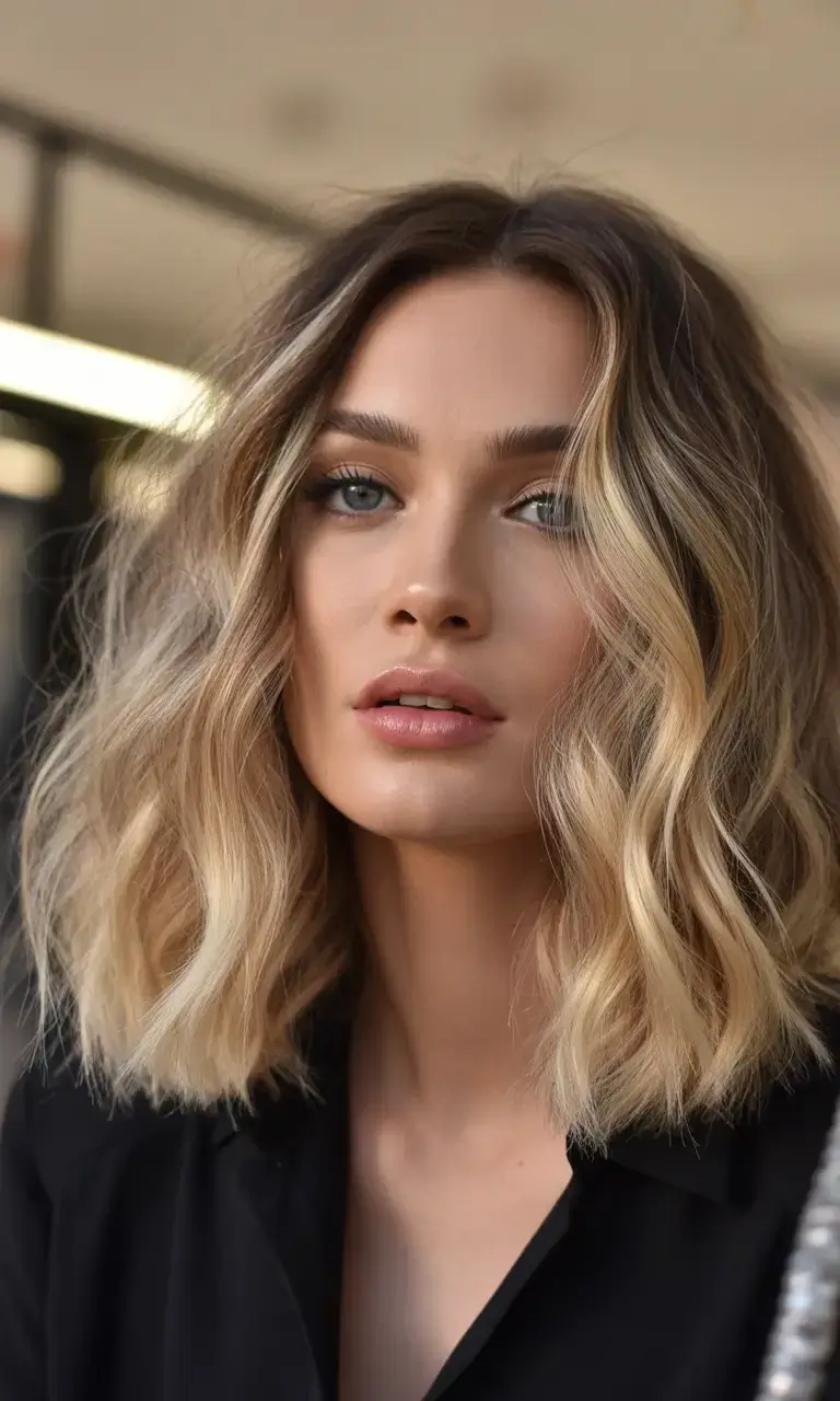 easy spring haircuts to try 2026 High-Contrast Blonde Contour Bob