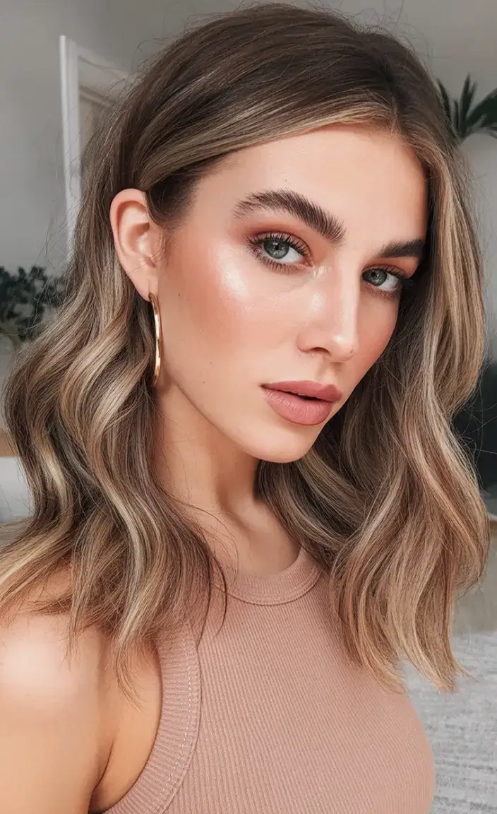 easy spring haircuts to try 2026 Neutral Blonde with Sculpted Body Waves
