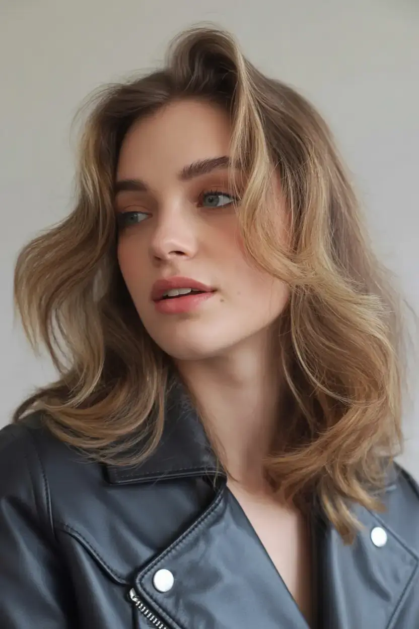 easy spring haircuts to try 2026 Mid-Length Layers with Soft Bounce and Vintage Volume