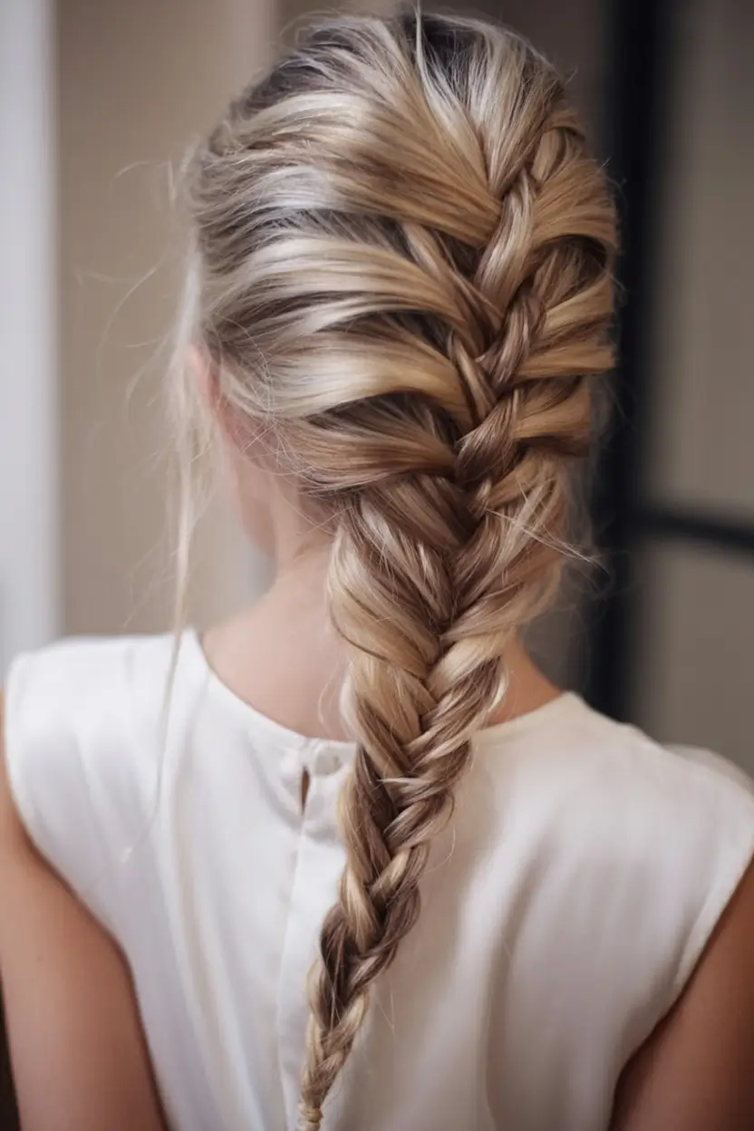 easy spring hairstyle for long hair 2026 Classic French Braid With Soft Spring Volume