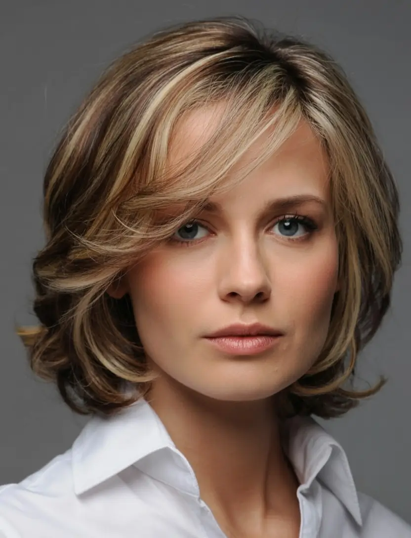 favorite spring haircuts for women over 60 2026 Classic Layered Shoulder-Length Bob